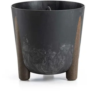 HowHomely Blumentopf Pflanztopf grau Beton-Optik 26x25cm 8,1L Blumenkübel modern