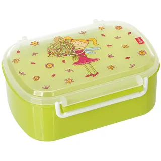SIGIKID 24782 Brotzeitbox Florentine Lunchbox BPA-frei Mädchen Lunchbox empfohlen ab 2 Jahren grün/rosa
