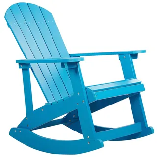 Beliani Schaukelstuhl 76 x 100 x 94 cm Blau
