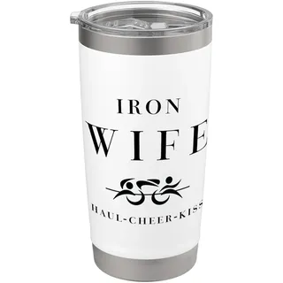 Triathlon-Unterstützung für Ehefrau von Tri Sherpa Crew Gear Haul Cheer Doppelwandiger Edelstahl-Thermobecher