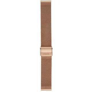 Fossil Milanaiseband für Damenuhr 18 mm Roségold, S181375
