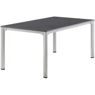 Sieger Exclusiv Lofttisch 165 x 95 x 74 cm graphit/schieferdekor anthrazit