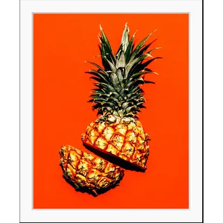 queence Bild »Aurelia« Ananas   Kunst   Lebensmittel   Obst   Obst Bilder HD Premium Poster-Druck inkl. Holzrahmen, bunt