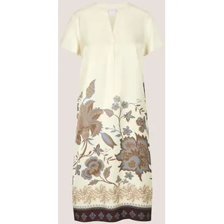 Madeleine Druckkleid Sommerkleid Floral Wollweiß/Braun 36