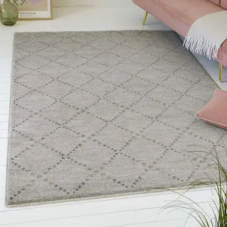 OTTO home Thoren Kurzflorteppich 133 x 200 cm Grau