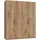 Drehtürenschrank Level 200 x 236 x 58 cm Braun