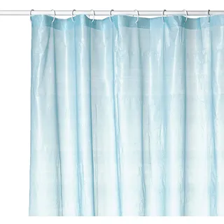 MSV Duschvorhang aus Polyvinylacetat 180x200cm in blau, 30 x 20 x 15 cm