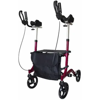 Antar Rollator mit Arthritisstützen Silber