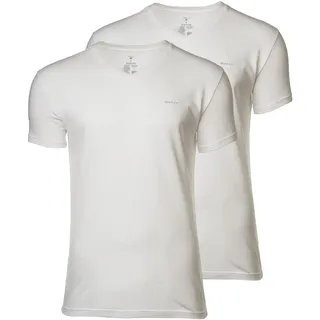 GANT 900012018 Kurzarm-unterhemd Mit V-ausschnitt - White - 2XL