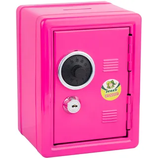Jolly Tresor | Spardose | mit Schlüssel verschliesbar | Münzeinwurf | pink