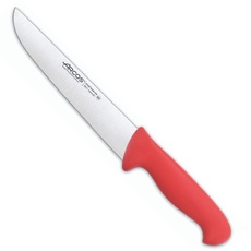 Arcos Serie 2900 - Metzgermesser Steakmesser - Klinge Nitrum Edelstahl 210 mm - HandGriff Polypropylen Farbe Rot