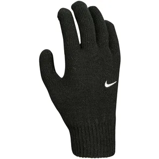 NIKE Swoosh Knit Stoffhandschuhe Gloves Handschuhe (Black, S-M)