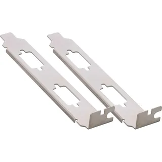 InLine Slotblech zur Montage von 2X Sub-D 9-pol Stecker/Buchse, beidseitig nutzbar, für PCI-Slot, Metall, 2er Pack, 11109A