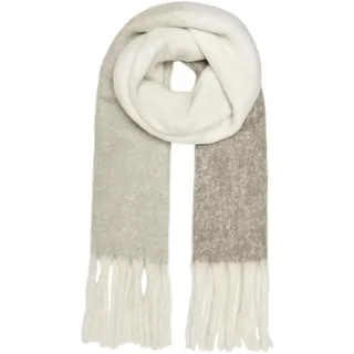 Strickschal ONLY "ONLBONNIE LIFE LONG FRINGED SCARF CC", Damen, beige (trench coat), Kunstfaser, Modetücher Strickschal