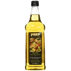 PREP PREMIUM Woköl 1 x 1000 ml PET Wok Öl Für die asiatische Küche Sonnenblumenöl geröstetem Sesam öl, verfeinert mit Knoblauch- & Ingweraromen für Wok Gerichte