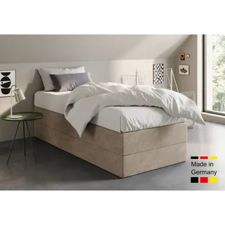 home collective Boxspringbett 90 x 200 cm H2 Beige