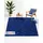 Wollteppich blau