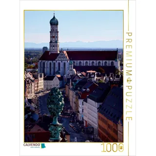 CALVENDO Puzzle Basilika St. Ulrich und Afra, Augsburg, Deutschland 1000 Teile Puzzle hoch | Lege-Größe cm Foto-Puzzle für glückliche Stunden