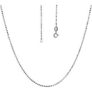 Silberkette FIRETTI "Schmuck Geschenk Silber 925 Armband Kette Fußkette Bauchkette Kugeln" Gr. 45, silber (silberfarben), Halsketten, Damen, 45, Silber 925 (Sterlingsilber), B: 1,5mm, Silberkette, in verschiedenen Längen erhältlich, B:1,5mm