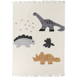 Beliani Gharta Kinderteppich 200 x 140 cm Beige/Grau