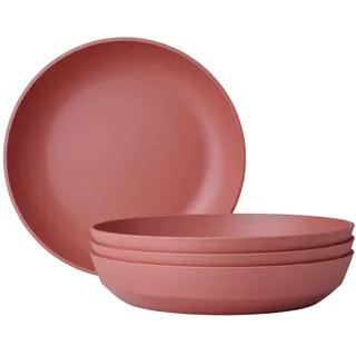 Mepal Suppenteller Silueta 21 cm rosa 4er Set