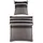 J.D. 8468 Gestreift Braun/Schwarz 155 x 220 cm + 80 x 80 cm