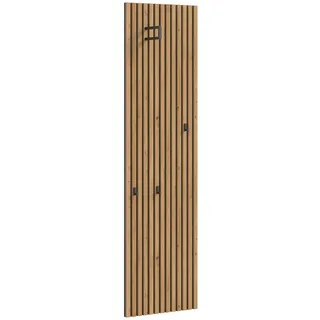 Xora Garderobenpaneel , Eiche Artisan , Holzwerkstoff , 51x192x22 cm , FSC Mix , Garderobe, Garderoben-Sets & Garderoben-Serien, Garderoben-Serien