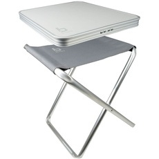 Bild Mini Alu Klapphocker Camping Tisch Angel Hocker Falthocker Sitz klappbar