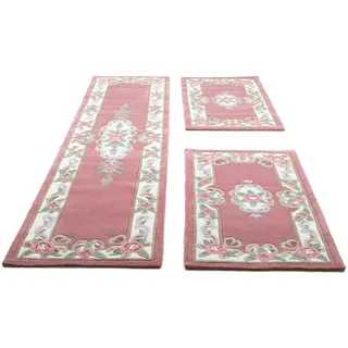 THEKO »Ming« Höhe 14, mm 3 Stk. tlg. Bettvorleger, Läufer-Set, hochwertiges Acrylgarn, florales Design,