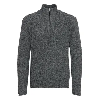 Troyer SOLID "Troyer SDKotch", Herren, Gr. L, grau (dunkelgrau melange), Obermaterial: 100% Baumwolle CO recyc.., Pullover Troyer