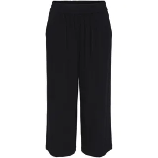 PIECES Damen Pcvinsty Hw Linen Noos Culotte, Schwarz, M EU