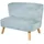 Kindersofa Lil Sofa 70 x 48 x 50 cm Holz weiß blau