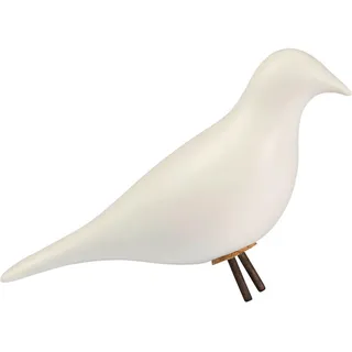 Ambia Home Dekovogel , Weiß , Keramik , Uni , Vogel , 10x18x27 cm , Made in Europe , zum Stellen, handgemacht , Dekoration, Dekofiguren & Skulpturen, Dekotiere