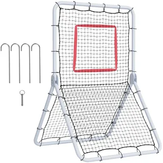 VEVOR Baseball- und Softball-Rebounder-Netz, 3,5 x 6 Fuß PitchBack Baseball Pitching Nest, Softball Pitchback-Netz, Fielding-Trainer, Bounce-Back-Netz für Fielding-/Wurfübungen, 5 einstellbare Winkel