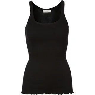 rosemunde Shirttop "Babette Silk Top mit Seide" ohne Ärmel, Rundhalsausschnitt, basic, Seidenmix, schwarz