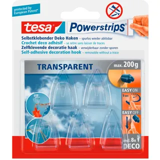 Tesa Powerstrips Transparent 5 Stück