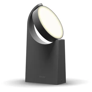 Philips Sockelleuchte Aluminium 25,0 cm grau/schwarz