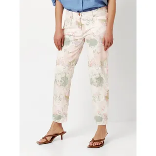 Toni 7/8-Jeans "Perfect Shape", mit floralem Muster, blush