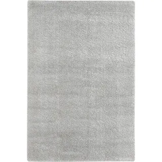 andiamo Teppich Chia hochwertiger Teppich Wohnzimmer oder Schlafzimmer mit 30mm Florhöhe - einfarbiger Wohnzimmerteppich 120 x 170 cm grau