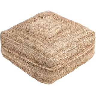 Dehner Pouf Lotta, ca. 50 x 20 x 50 cm, natur