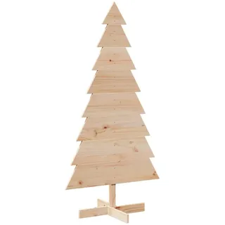 vidaXL Weihnachtsbaum Holz zum Schmücken 150 cm Massivholz Kiefer