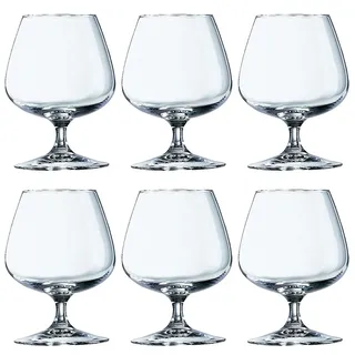 Arcoroc ARC 62664 Degustation Cognacschwenker, Cognacglas, 410ml, Glas, transparent, 6 Stück, Ohne Füllstrich