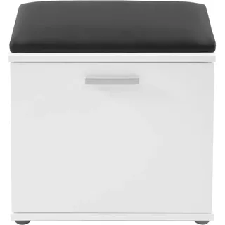 MID.YOU Garderobenbank 48,5 x 49 x 30 cm Schwarz/Weiß abwischbar