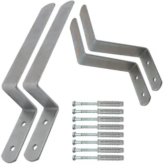 Premium X Wandhalterung für Festzeltgarnitur Bierzeltgarnitur Bierbank Biertisch Wand Halterung Aufhängung 1 Tisch 2 Bänke Stahl-Wandhaken inkl. Befestigung Fischer Dübel Schrauben