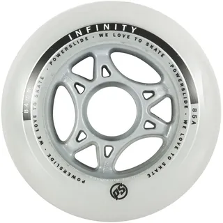 Powerslide Infinity Fitness 4-Pack" Gr. 3, weiß, Räder, Infinity-90 mm / 85a 4 Stück grau / Grau
