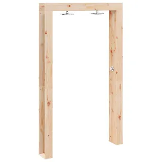 vidaXL Gartendusche 226 cm Massivholz Kiefer und Edelstahl Natur - Braun