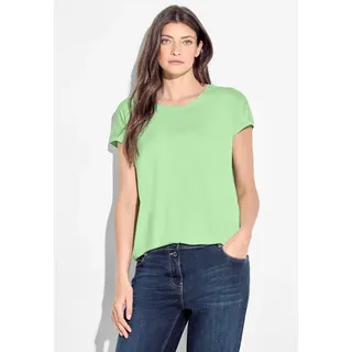 Cecil T-Shirt, mit Biesen-Dekoration Cecil matcha lime XL (44)