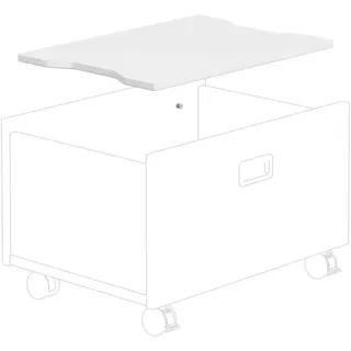 Paidi Regalelement Deckel Abdeckung für Rollbox 59,1 x 42,3 x 1,8 cm Weiß