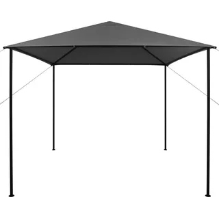vidaXL Pavillon 3x3 m Anthrazit Stoff und Stahl 180 g/m2 - Grau