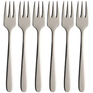 Villeroy & Boch "Kuchengabeln Daily Line silber", silber,